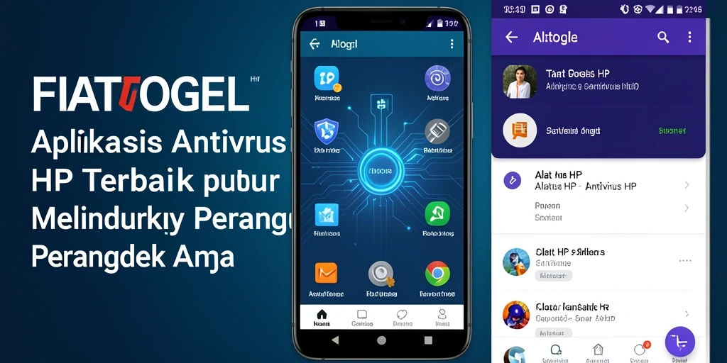 Antarmuka FIATOGEL yang ramah pengguna dan fungsionalitas Antivirus HP.