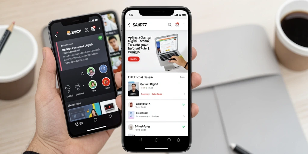 Tampilan antarmuka SAND77 yang user-friendly dan fungsional untuk editing foto.