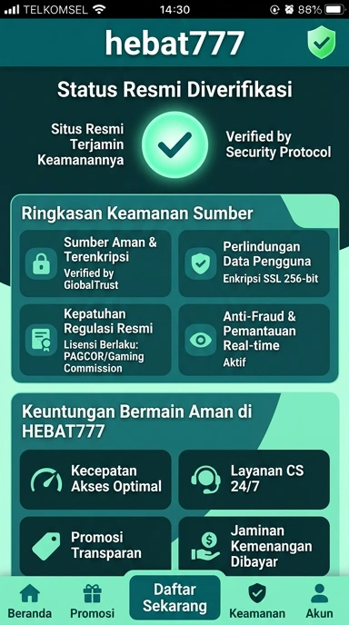 Halaman Resmi Hebat777 untuk Pengguna Android